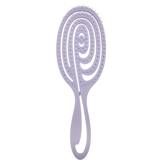 Professional curved vent hair brush with ventilated design for quicker blow drying and smooth styling.