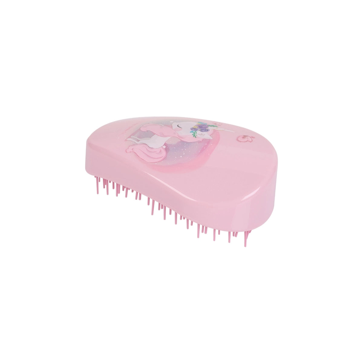 Compact hair brush suitable for everyday hair care and grooming.